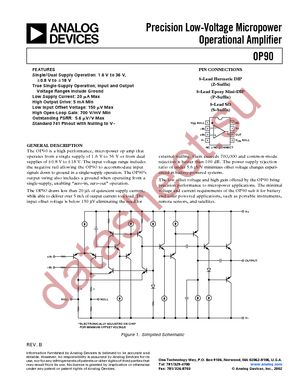 OP90GP datasheet  